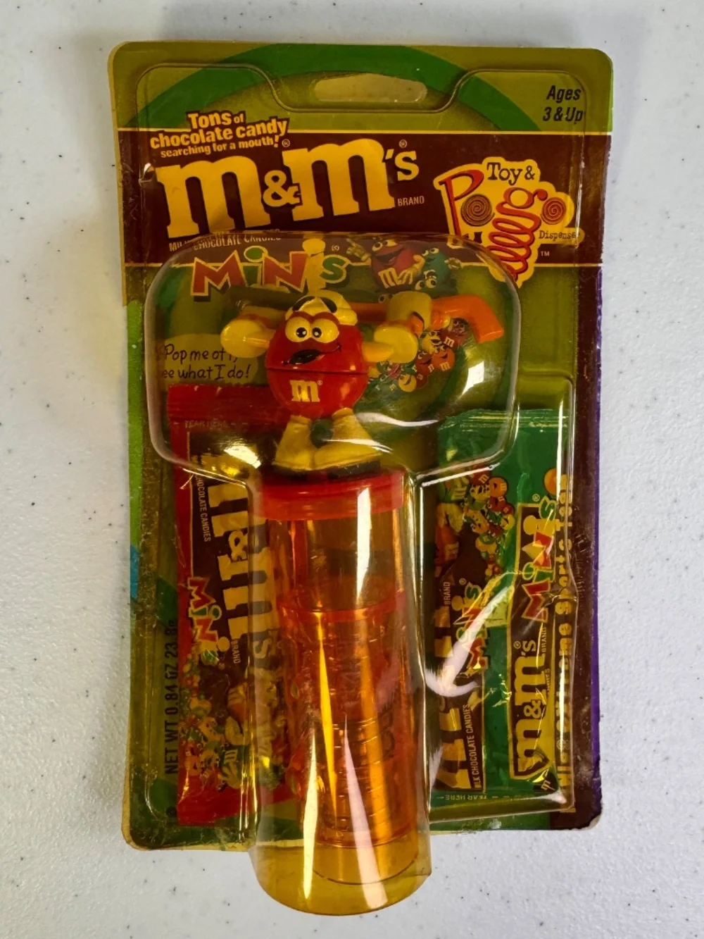 Vtg M&M's Minis Pogo Dispenser Bundle Set of 4 Biker Hockey Basketball & Soccer